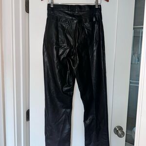 Abercrombie curve love leather pants